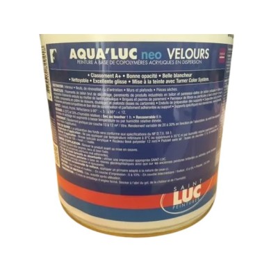 Peinture Acrylique AQUA’LUC NÉO VELOURS Blanc 3L Saint Luc 3770010829218 Saint Luc 39,00 € 39,00 €