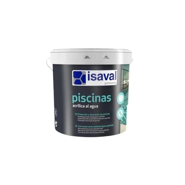 Peinture piscine en phase acrylique ISAVAL 4 Litres