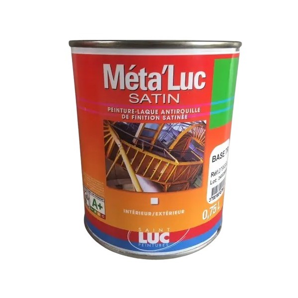Peinture-laque antirouille finition satinée Méta'Luc 0,75 L