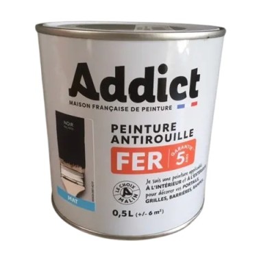 Peinture antirouille 0.5L Addict Addict 9,90 € 9,90 € Peinture antirouille 0.5L Addict Addict 9,90 € 9,90 €