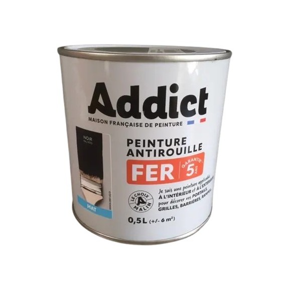 Peinture antirouille  0.5L Addict