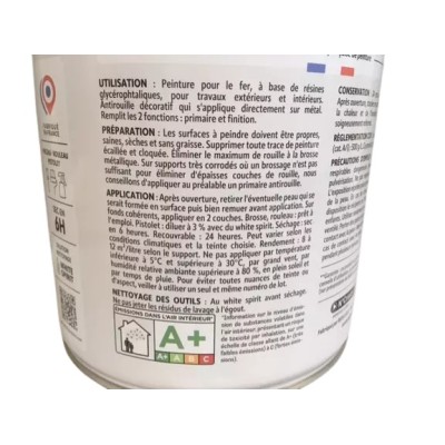 Peinture antirouille 0.5L Addict Addict 9,90 € 9,90 € Peinture antirouille 0.5L Addict Addict 9,90 € 9,90 €