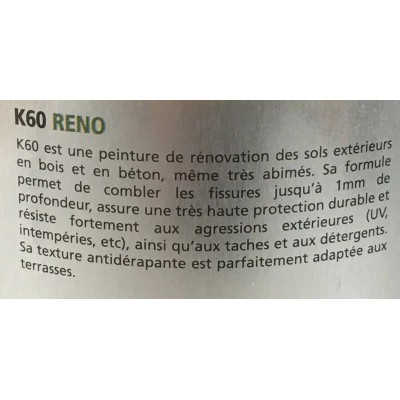 Peinture de rénovation sols extérieurs 0.75ml satiné 3341302289517 Kiriol 9,90 € 9,90 € Peinture de rénovation sols extérieurs 0.75ml satiné 3341302289517 Kiriol 9,90 € 9,90 €