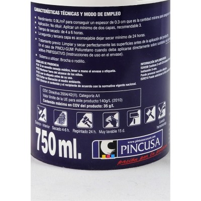 Peinture Anti-infiltration Toitures Terrasses PincuGum 750ml 8435041941234 Pincusa 8,90 € 8,90 €