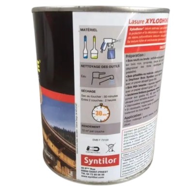Lasure Xylodhone Polyurethane satinée SYNTILOR Anthracite 1L 3239914441518 Syntilor 30,90 € 30,90 € Lasure Xylodhone Polyurethane satinée SYNTILOR Anthracite 1L 3239914441518 Syntilor 30,90 € 30,90 €