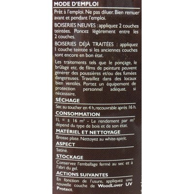 lasure satiné haute protection UV 0,75L Wood Lover Sadolin Durieu SADOLIN 5,00 € 5,00 € lasure satiné haute protection UV 0,75L Wood Lover Sadolin Durieu SADOLIN 5,00 € 5,00 €