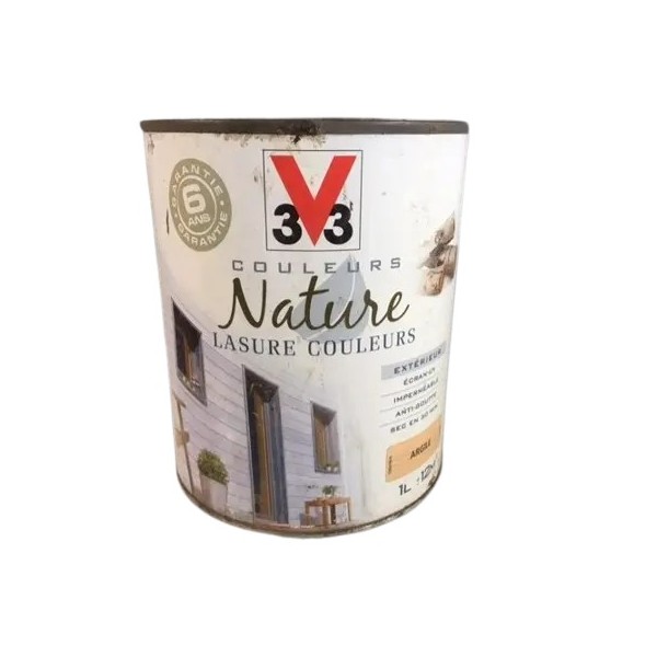 Lasure bois couleur nature V33 1L couleur argile