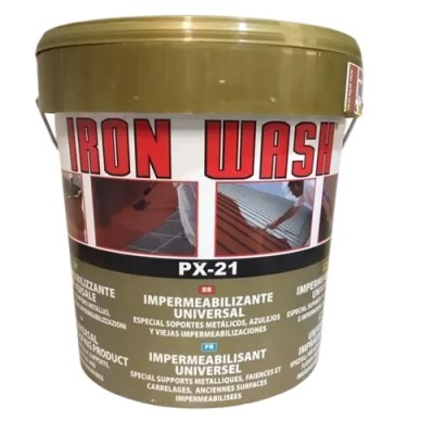 Peinture imperméabilisante iron-Wash PX-21 toitures terrasses Élastique 4 litres 8425593019680 BAIXENS 79,00 € 79,00 €