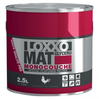 Peinture Loxxo Blanc mat plafonds taches Innova 2,5L 3663090010211 LOXXO 39,00 € 39,00 € Peinture Loxxo Blanc mat plafonds taches Innova 2,5L 3663090010211 LOXXO 39,00 € 39,00 €