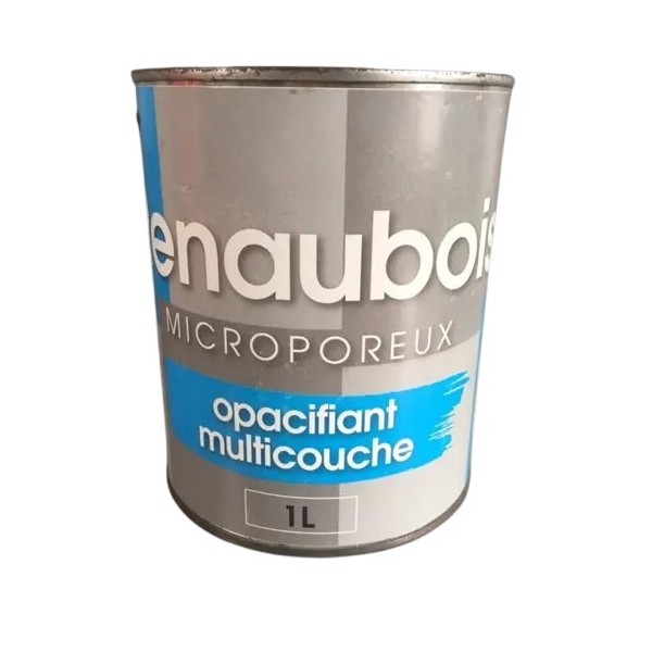 Peinture Microporeuse Bois exterieur 1L Vert Sapin 6009