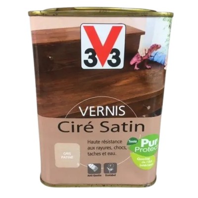 Vernis Ciré Satin Tous Bois intérieur V33 1L V33 30,53 € 9,90 € Vernis Ciré Satin Tous Bois intérieur V33 1L V33 30,53 € 9,90 €