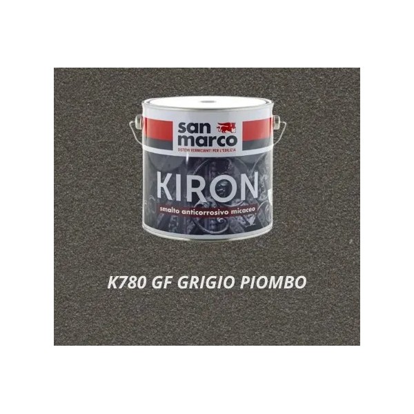 Peinture antirouille effet micacé sablé San Marco KIRON 2,5L K780 GF GRIGIO PIOMBO