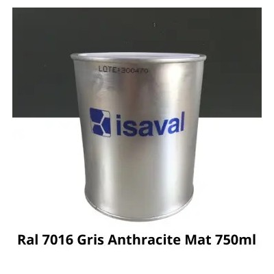 Peinture laque industrielle de finition mate ISAVAL Gris Anthracite Mat Ral 7016 750ml 8435210962688 gris anthracite isaval 1... Peinture laque industrielle de finition mate ISAVAL Gris Anthracite Mat Ral 7016 750ml 8435210962688 gris anthracite isaval 1...
