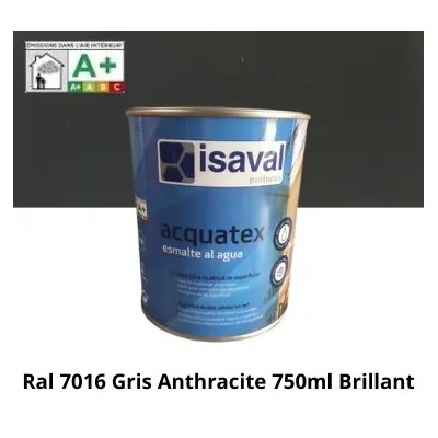 Peinture de Renovation Multi-supports Acquatex de ISAVAL Gris Anthracite Brillant 750ml 8426106762055 Gris Anthracite Brillan... Peinture de Renovation Multi-supports Acquatex de ISAVAL Gris Anthracite Brillant 750ml 8426106762055 Gris Anthracite Brillan...