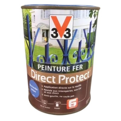Peinture fer DIRECT PROTECT V33 Bleu Vendée Brillant 1,5L 3153890258833 V33 41,77 € 15,00 € Peinture fer DIRECT PROTECT V33 Bleu Vendée Brillant 1,5L 3153890258833 V33 41,77 € 15,00 €
