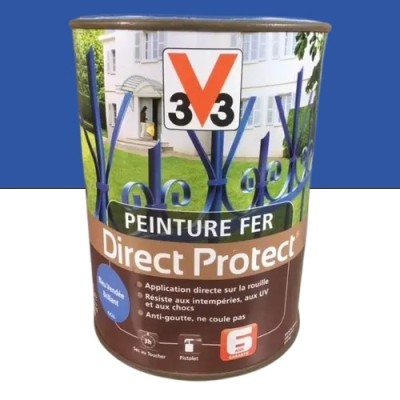 Peinture fer DIRECT PROTECT V33 Bleu Vendée Brillant 1,5L 3153890258833 V33 41,77 € 15,00 € Peinture fer DIRECT PROTECT V33 Bleu Vendée Brillant 1,5L 3153890258833 V33 41,77 € 15,00 €