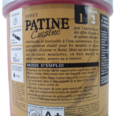 Patine cuisine LIBERON 1 Litre finition vieillie étape 2 Patine cuisine LIBERON Libéron 37,30 € 9,90 € Patine cuisine LIBERON 1 Litre finition vieillie étape 2 Patine cuisine LIBERON Libéron 37,30 € 9,90 €