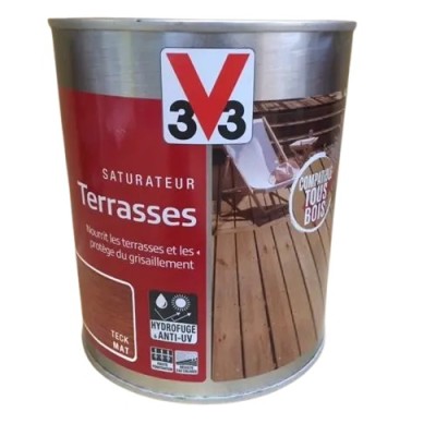 Saturateur extérieur pour terrasses V33 1 Litre V33 22,90 € 12,00 € Saturateur extérieur pour terrasses V33 1 Litre V33 22,90 € 12,00 €