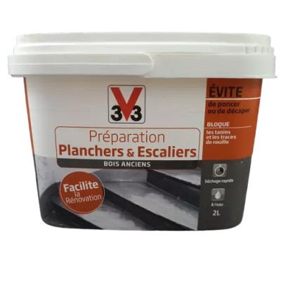 Préparation planchers et escaliers V33 2L aspect incolore 3153894925939 V33 39,95 € 19,90 € Préparation planchers et escaliers V33 2L aspect incolore 3153894925939 V33 39,95 € 19,90 €