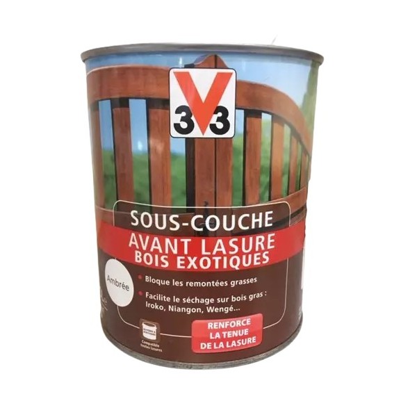 Sous couche avant lasure bois exotiques 750ml Ambrée