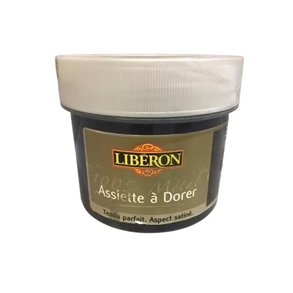 Assiette à dorer Liberon noir oxyde de fer 125ml