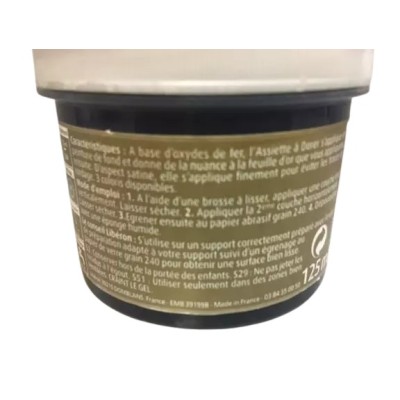 Assiette à dorer Liberon noir oxyde de fer 125ml 3282390063040 Libéron 3,00 € 3,00 € Assiette à dorer Liberon noir oxyde de fer 125ml 3282390063040 Libéron 3,00 € 3,00 €