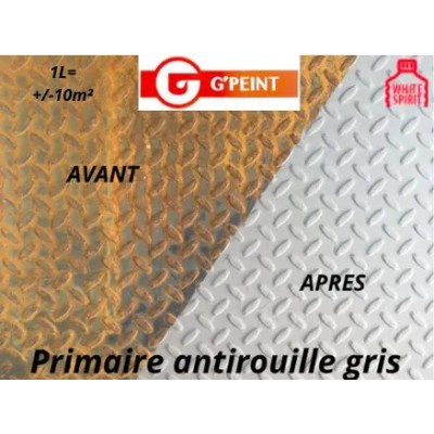 Primaire antirouille a séchage rapide Gpeint Gris Mat 1L 3461807742482 Gpeint 19,90 € 19,90 € Primaire antirouille a séchage rapide Gpeint Gris Mat 1L 3461807742482 Gpeint 19,90 € 19,90 €