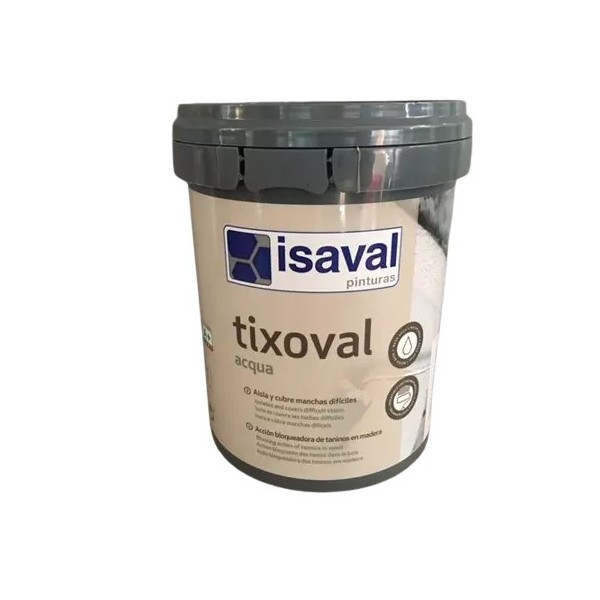 Peinture recouvre taches difficiles Tixoval Aqua 1L Blanc Mat