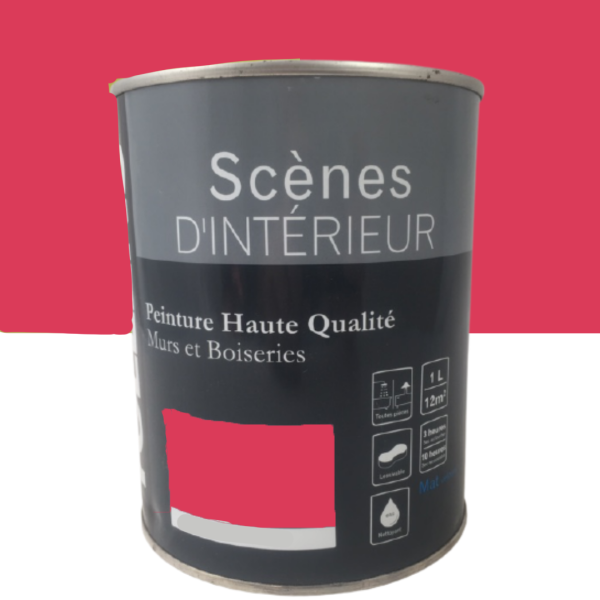 Peinture scènes d'intérieurs TOLLENS 1L Satin Fushia