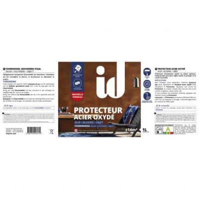 Protecteur Acier Oxydé ID incolore satiné 1L Protecteur Acier Oxydé ID incolore satiné 1L