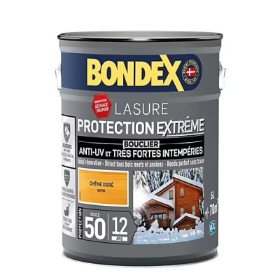 Lasure protection extrême indice 50 / 12 ANS BONDEX CHENE DORE SATIN 5L 3261544319752 Bondex 84,90 € 35,00 € Lasure protection extrême indice 50 / 12 ANS BONDEX CHENE DORE SATIN 5L 3261544319752 Bondex 84,90 € 35,00 €
