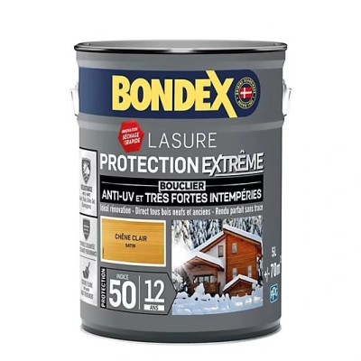 Lasure protection extrême indice 50 / 12 ANS BONDEX CHENE CLAIR SATIN 5L 3261544319745 Bondex 84,90 € 35,00 € Lasure protection extrême indice 50 / 12 ANS BONDEX CHENE CLAIR SATIN 5L 3261544319745 Bondex 84,90 € 35,00 €