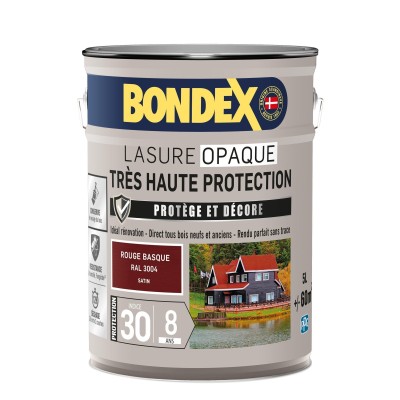 Lasure opaque très haute protection indice30 / 8 ANS BONDEX 5L ROUGE BASQUE SATIN RAL 3004 3261544319660 Bondex 100,62 € 49,90 € Lasure opaque très haute protection indice30 / 8 ANS BONDEX 5L ROUGE BASQUE SATIN RAL 3004 3261544319660 Bondex 100,62 € 49,90 €