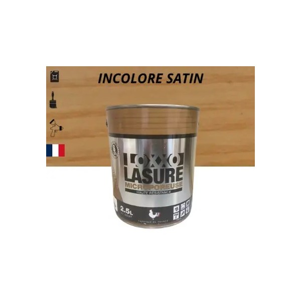 Lasure Bois Microporeuse haute Resistance garantie 8 ans 2.5 L innova