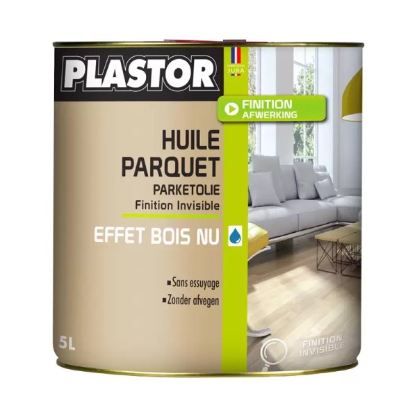 Huile parquet PLASTOR effet bois 5L