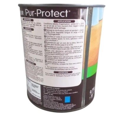 Vitrificateur Pur-Protect longue durée V33 incolore mat 0,75L 3153890136025 V33 9,90 € 9,90 € Vitrificateur Pur-Protect longue durée V33 incolore mat 0,75L 3153890136025 V33 9,90 € 9,90 €